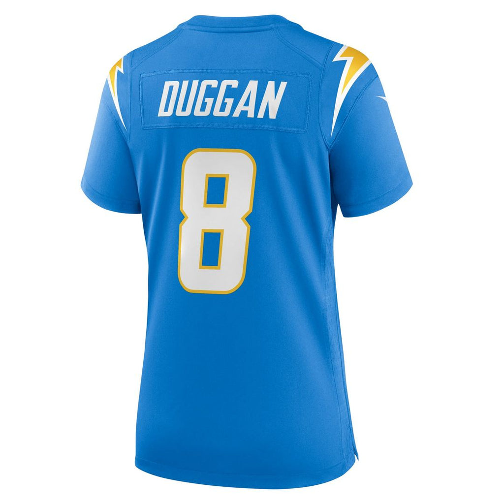 Max Duggan Los Angeles Chargers Women's Team Game Jersey - Powder Blue