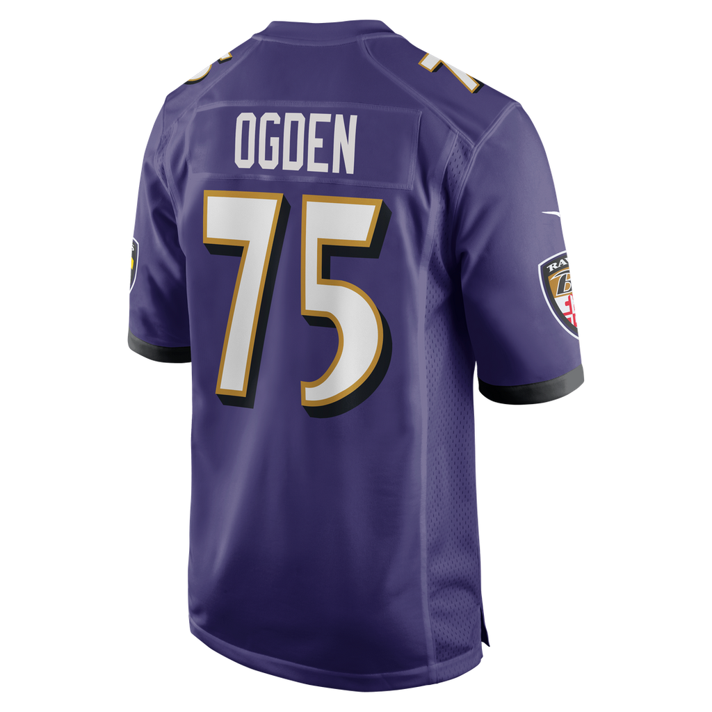 Jonathan Ogden Baltimore Ravens Game Retired Player Jersey - Purple