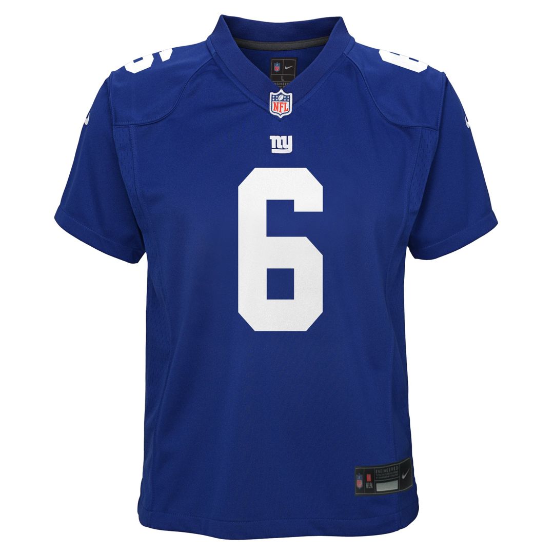 Jaxson Dart New York Giants Youth Team Game Jersey - Royal