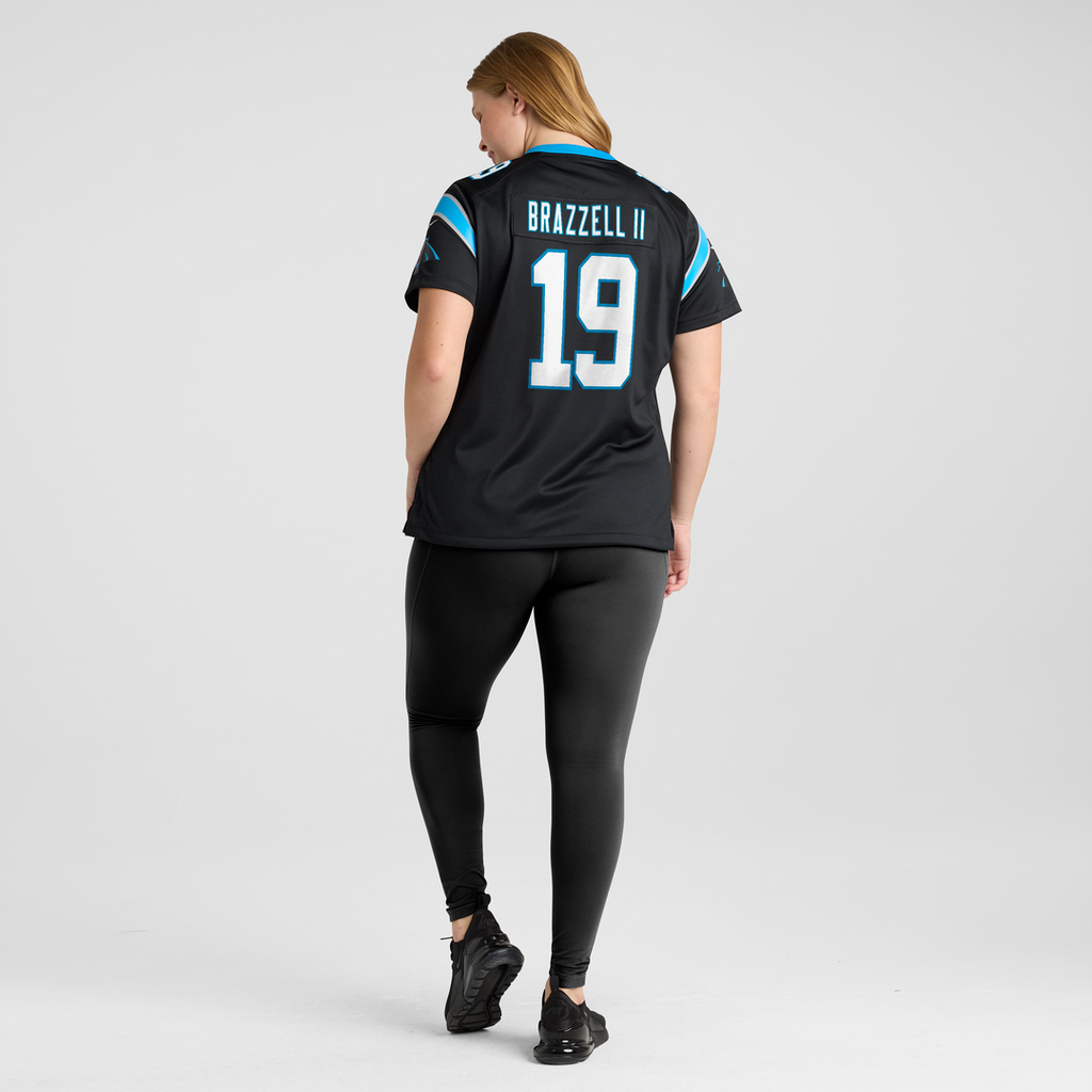 Chris Brazzell II Carolina Panthers Women's Team Game Jersey - Black
