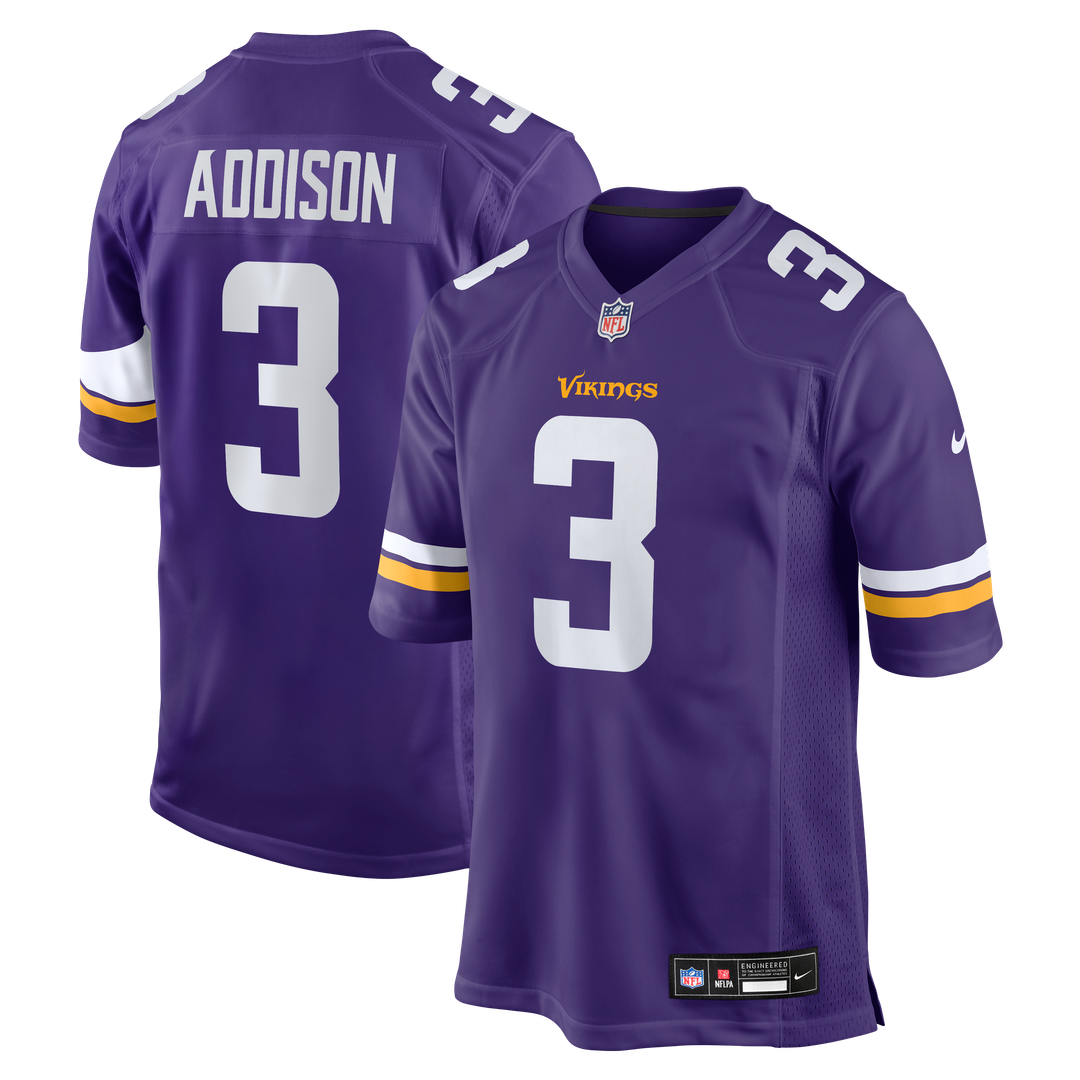 Jordan Addison Minnesota Vikings Alternate Game Player Jersey - White