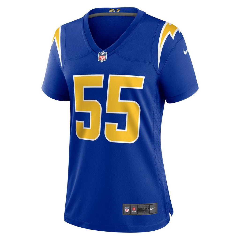Junior Seau Los Angeles Chargers Women's Retired Game Jersey - Royal