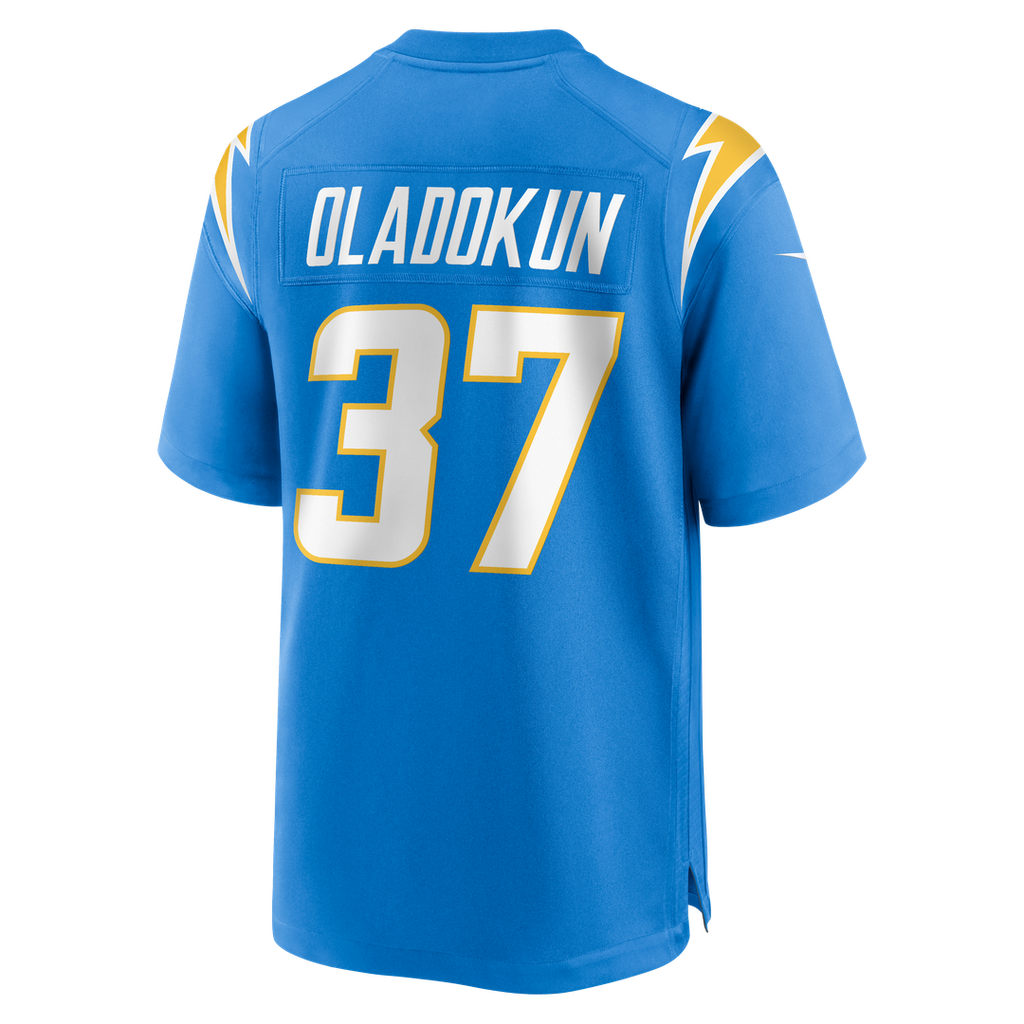 Jordan Oladokun Los Angeles Chargers Team Game Jersey - Powder Blue
