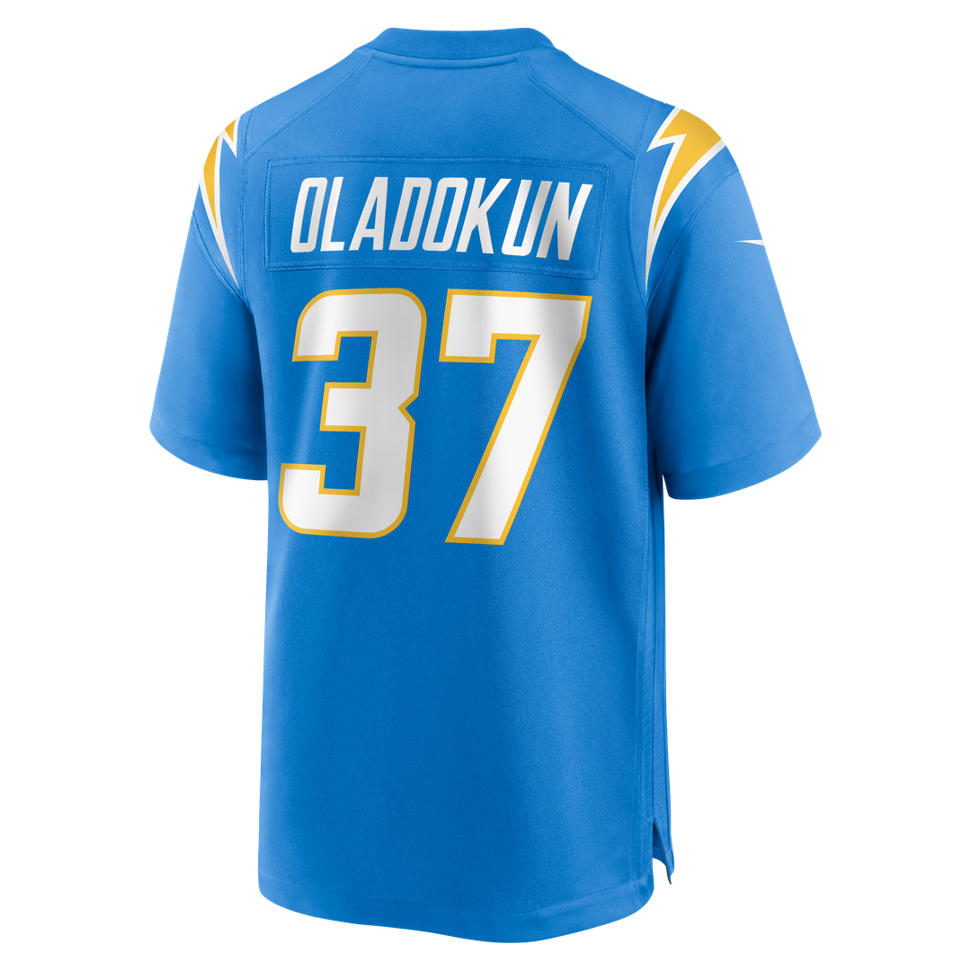 Jordan Oladokun Los Angeles Chargers Team Game Jersey - Powder Blue