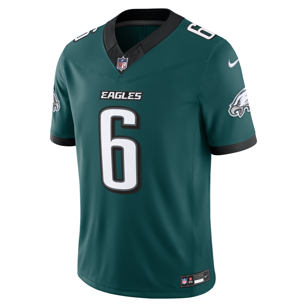 DeVonta Smith Philadelphia Eagles Team Vapor F.U.S.E. Stitched Limited Jersey - Midnight Green