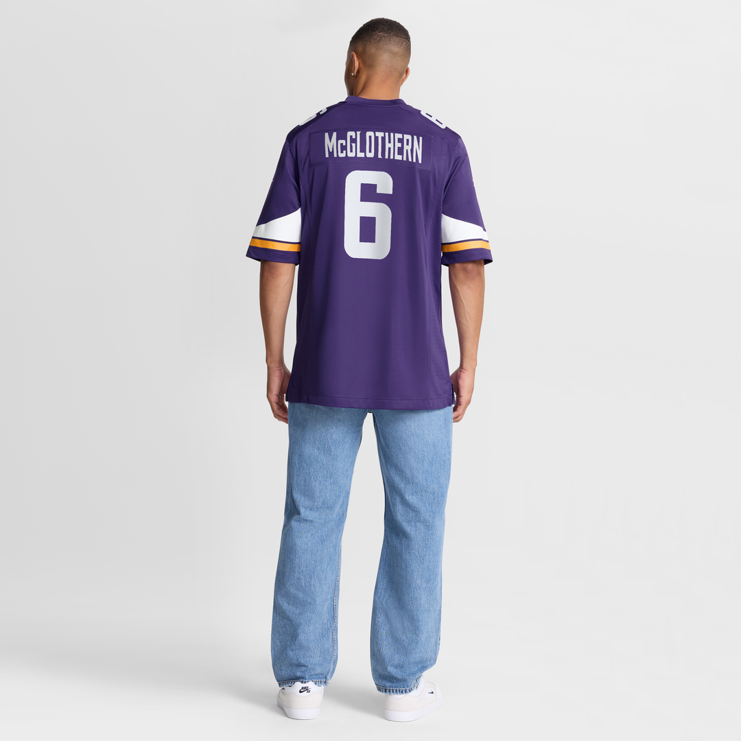 Dwight McGlothern Minnesota Vikings Team Game Jersey - Purple