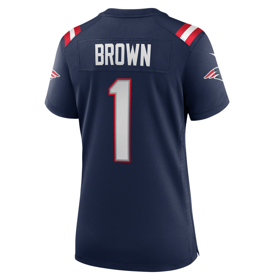 A.J. Brown New England Patriots Women's Game Jersey - Navy
