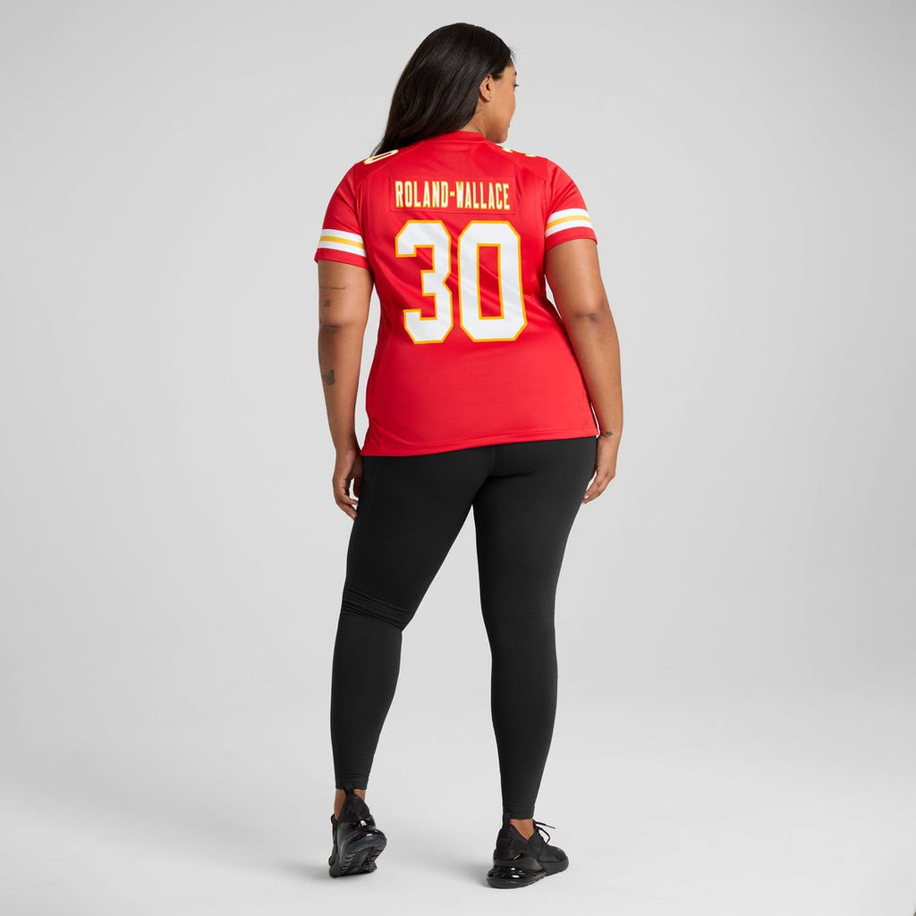 Chris Roland - Wallace Kansas City Chiefs Women's Game Jersey - Red