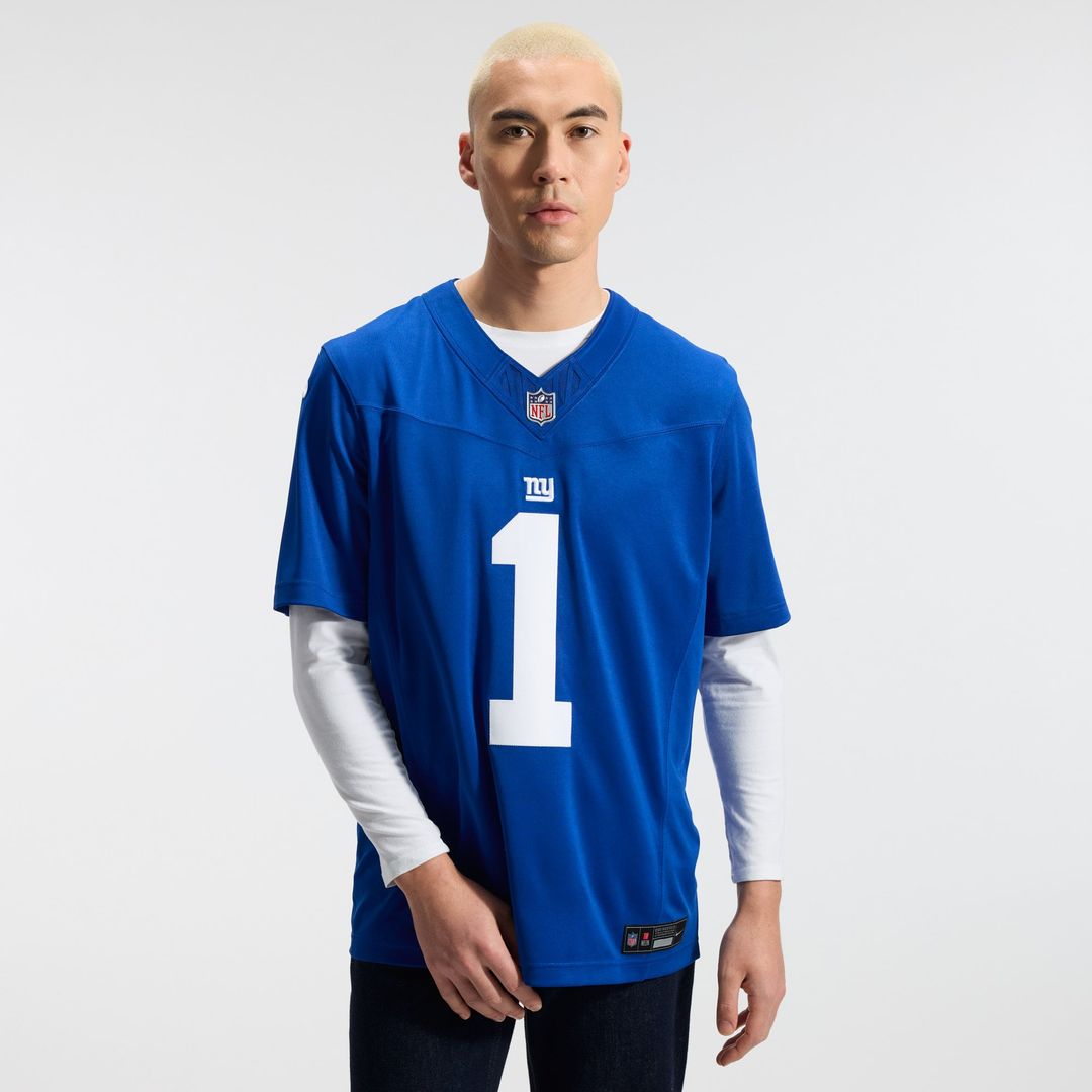 Malik Nabers New York Giants Team Vapor F.U.S.E. Stitched Limited Jersey - Royal