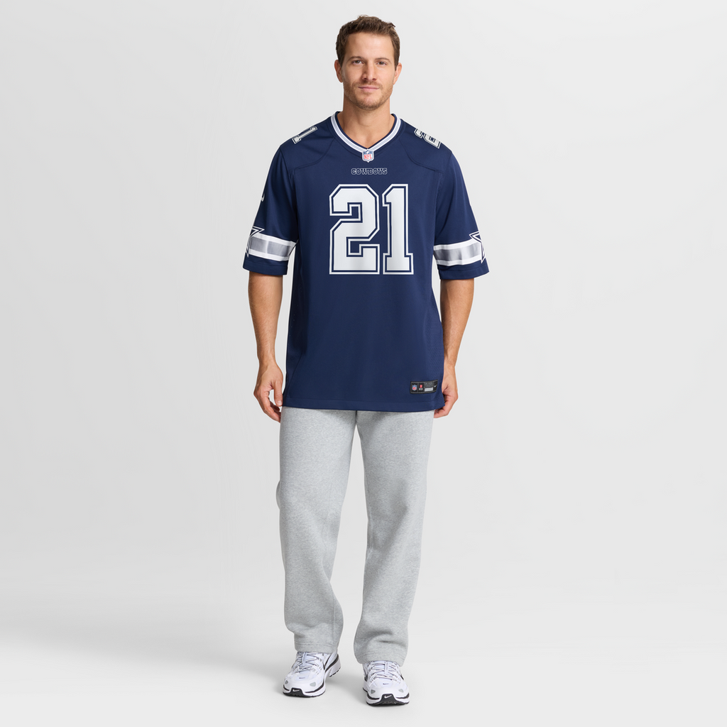 Deion Sanders Dallas Cowboys Team Retired Player Game Jersey - Navy