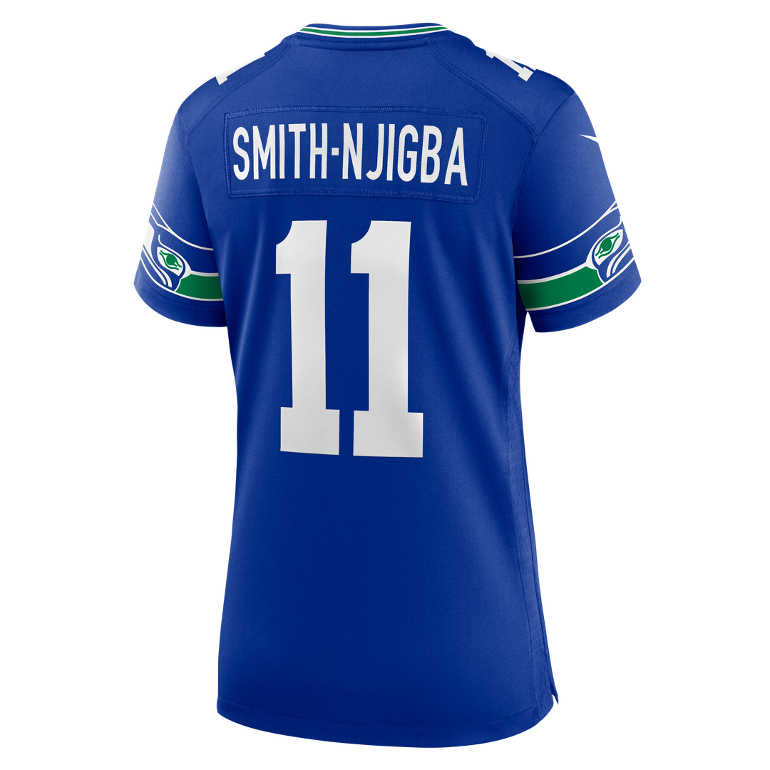 Jaxon Smith - Njigba Seattle Seahawks Women's Throwback Player Game Jersey - Royal