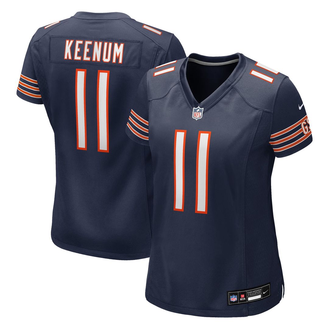Case Keenum Chicago Bears Women's Team Game Jersey - Navy