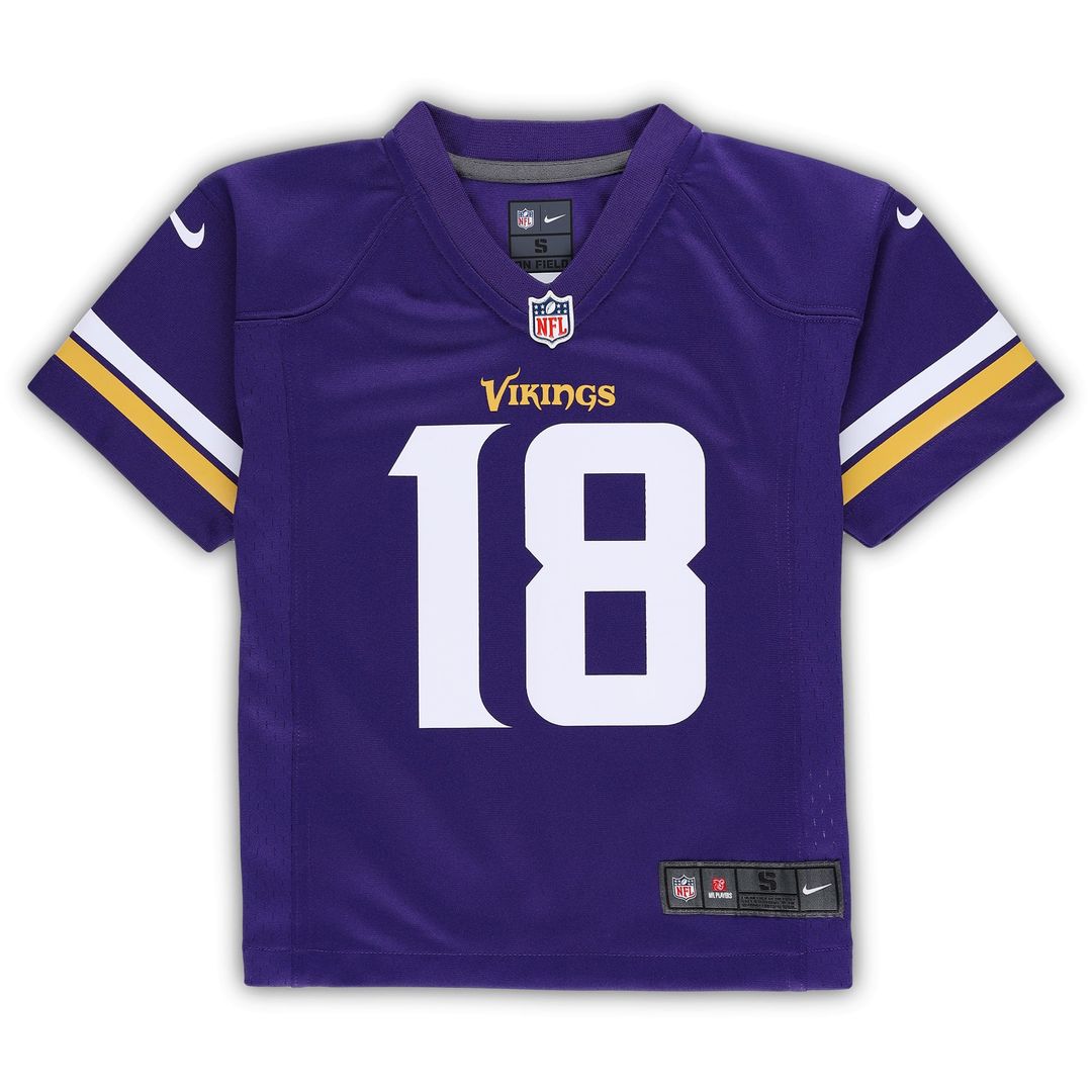 Justin Jefferson Minnesota Vikings Preschool Game Jersey - Purple