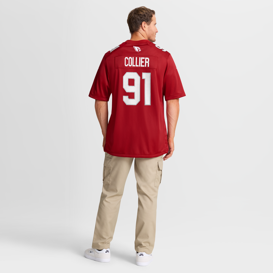 L.J. Collier Arizona Cardinals Team Game Jersey - Cardinal