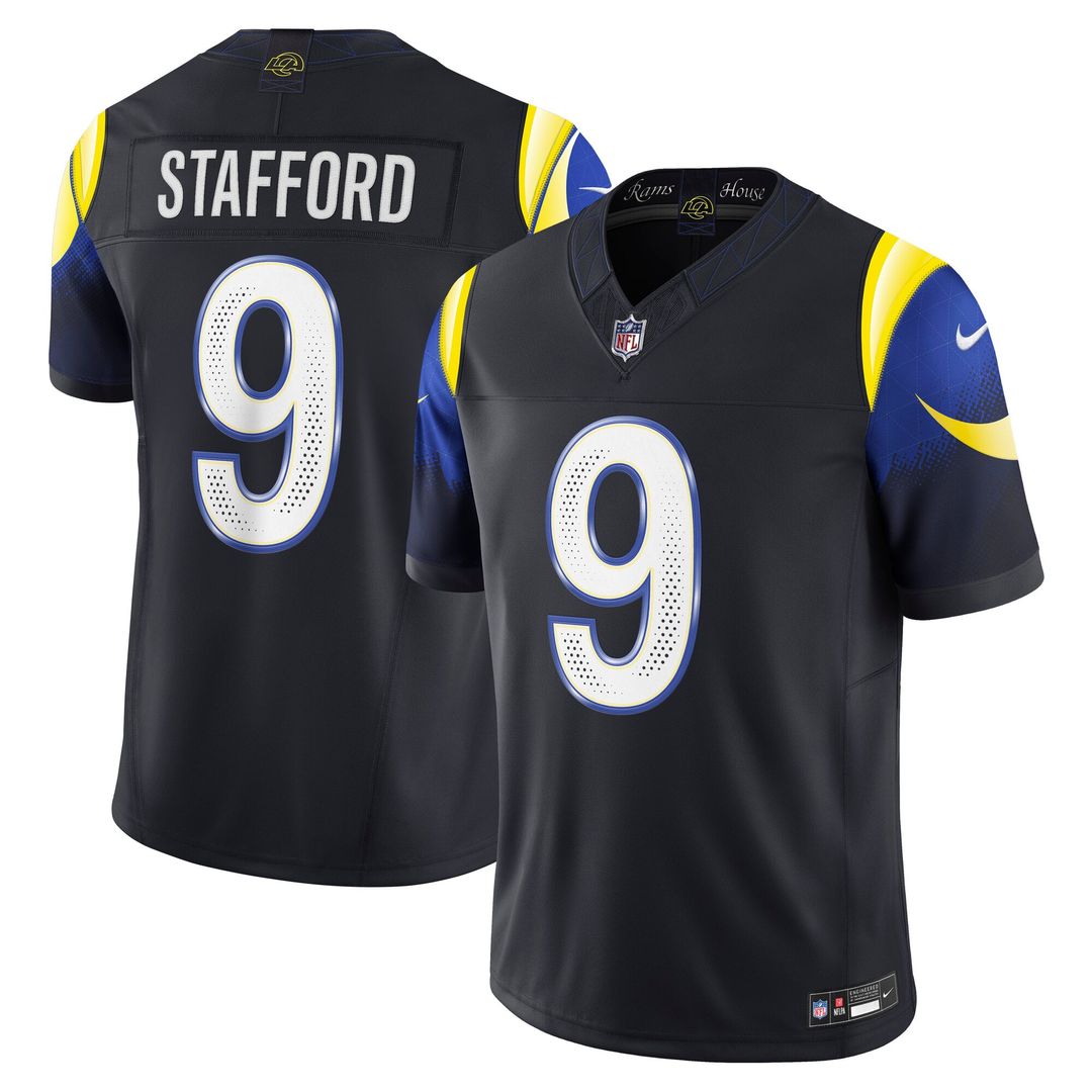 Matthew Stafford Los Angeles Rams Rivalries Collection Stitched Limited Jersey - Dark Blue