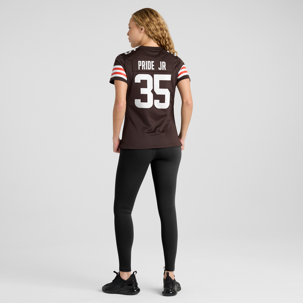 Toriano Pride Jr. Cleveland Browns Women's Team Game Jersey - Brown