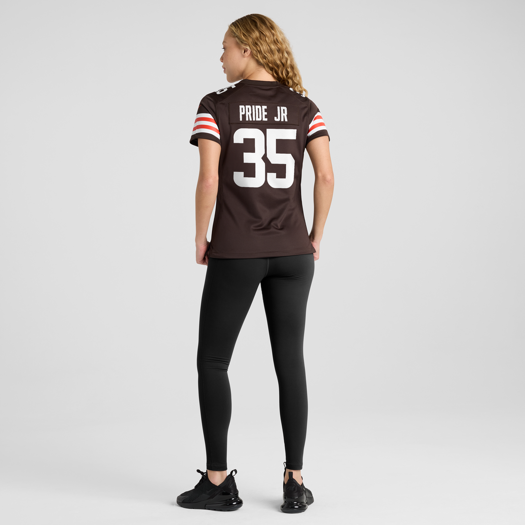 Toriano Pride Jr. Cleveland Browns Women's Team Game Jersey - Brown