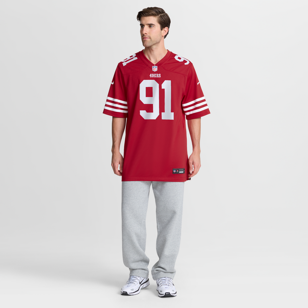 Earnest Brown IV San Francisco 49ers Team Game Jersey - Scarlet