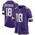 Justin Jefferson Minnesota Vikings Player Game Jersey - Purple