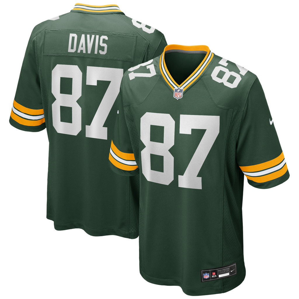 Willie Davis Green Bay Packers Game Retired Player Jersey - Green
