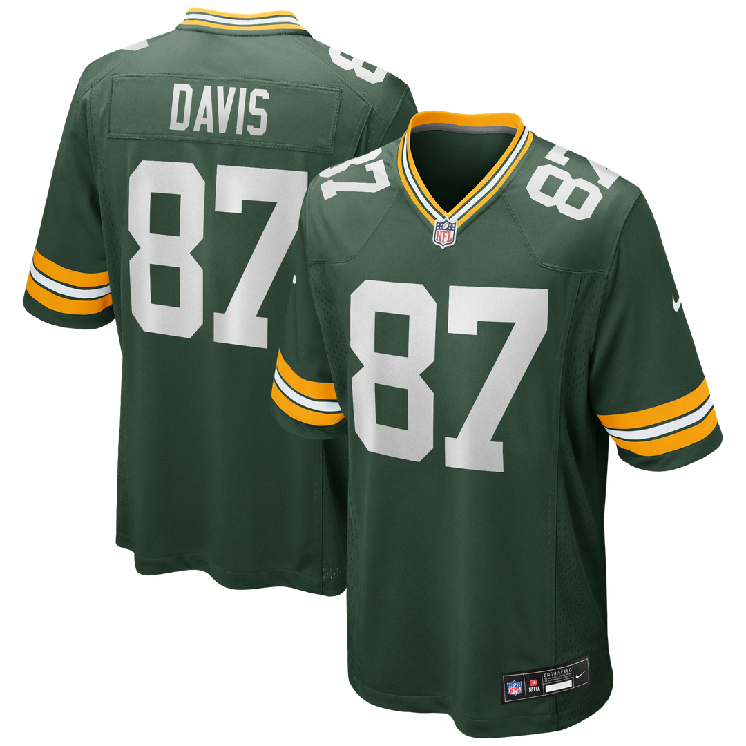 Willie Davis Green Bay Packers Game Retired Player Jersey - Green