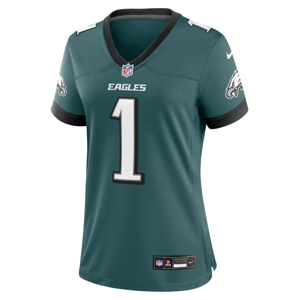 Jalen Hurts Philadelphia Eagles Women's Team Game Jersey - Midnight Green