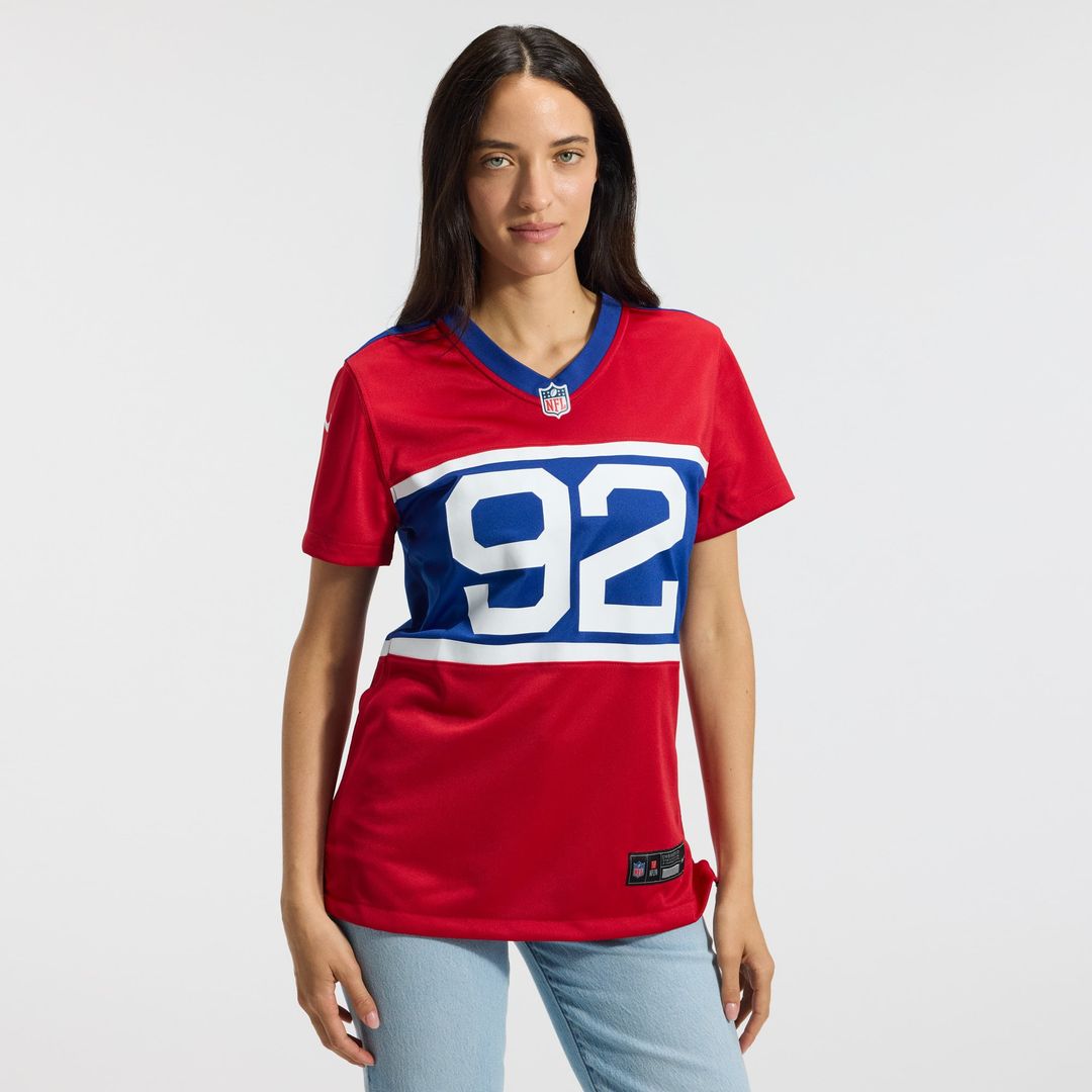 Michael Strahan New York Giants Women's Alternate Retired Player Game Jersey - Century Red