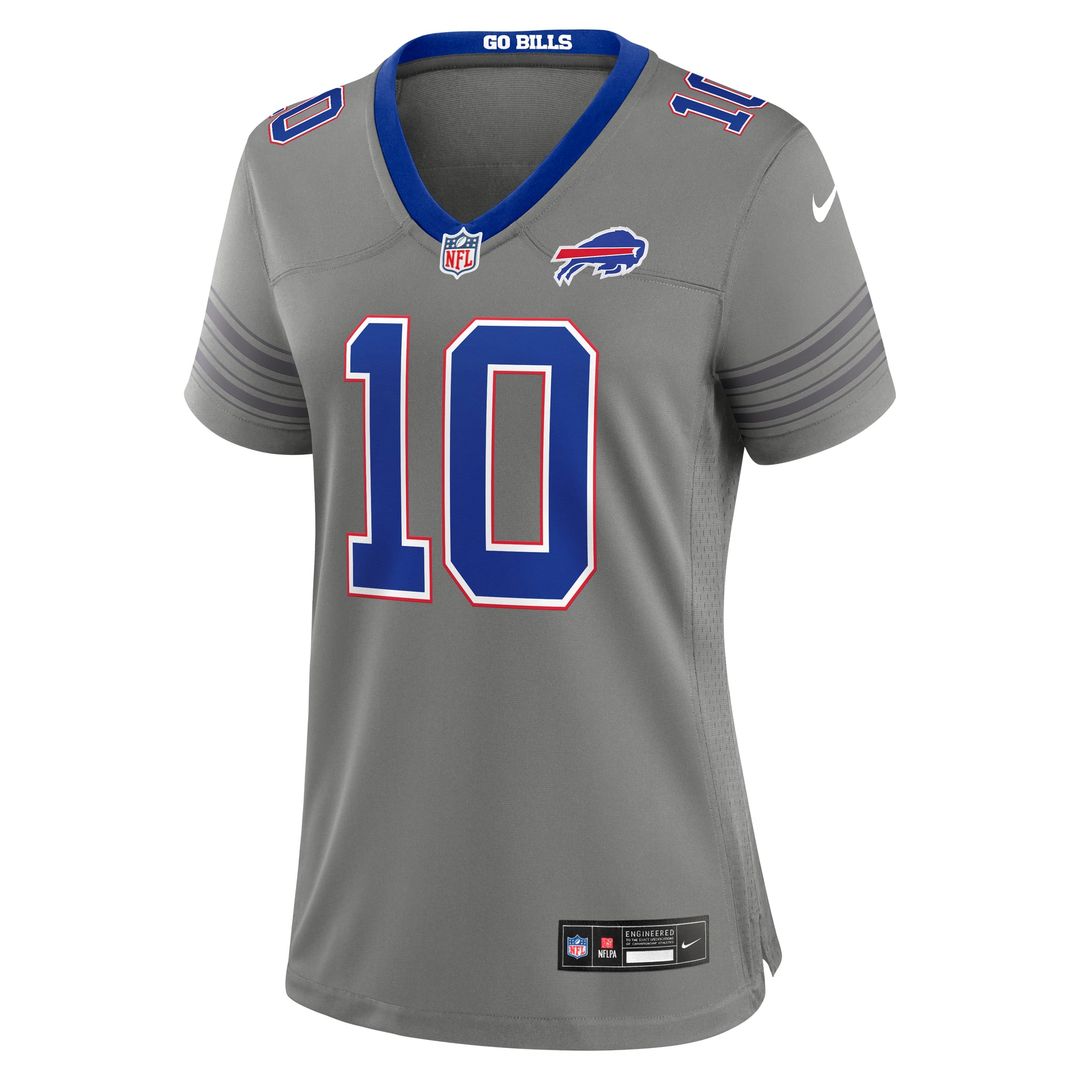Khalil Shakir Buffalo Bills Women's Nickel City Game Jersey - Gray