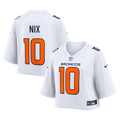 Bo Nix Denver Broncos Women's Cropped Fashion Game Jersey - White