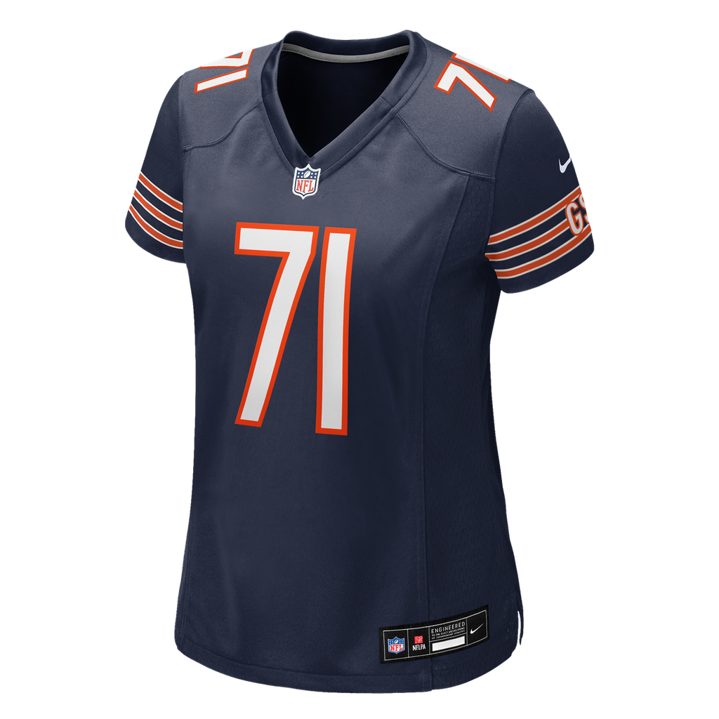 Jedrick Wills Jr. Chicago Bears Women's Team Game Jersey - Navy