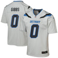 Jahmyr Gibbs Detroit Lions Youth 2026 Rivalries Collection Game Jersey - Silver