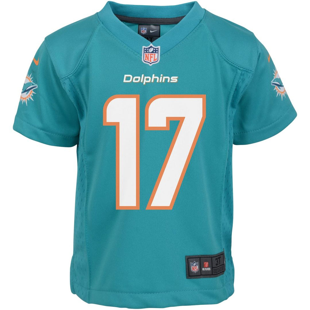 Jaylen Waddle Miami Dolphins Infant Team Player Game Jersey - Aqua