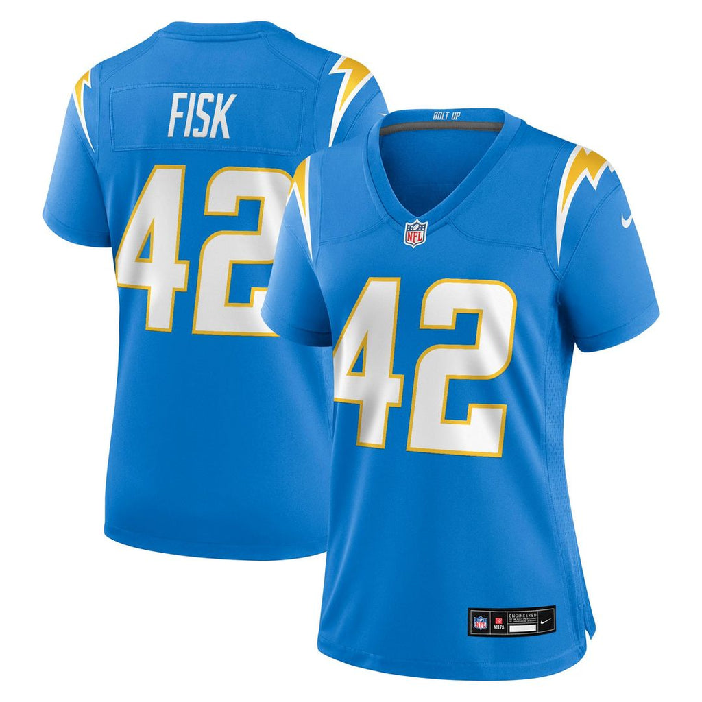 Tucker Fisk Los Angeles Chargers Women's Team Game Jersey - Powder Blue