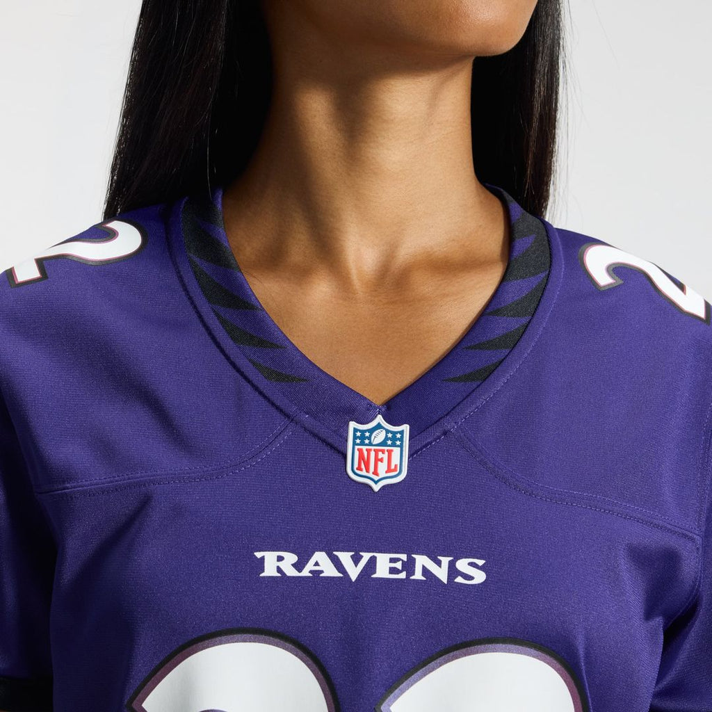 Derrick Henry Baltimore Ravens Women's Team Game Jersey - Purple