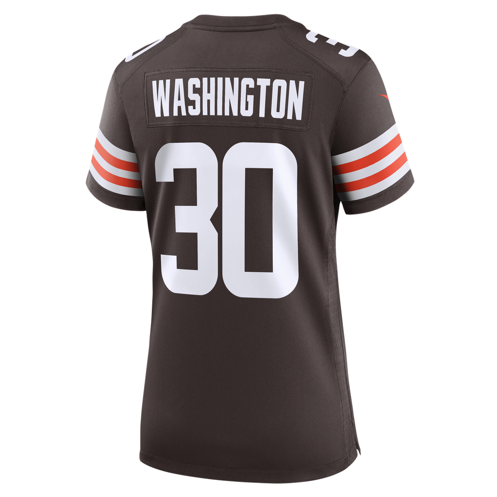 Zion Washington Cleveland Browns Women's Team Game Jersey - Brown