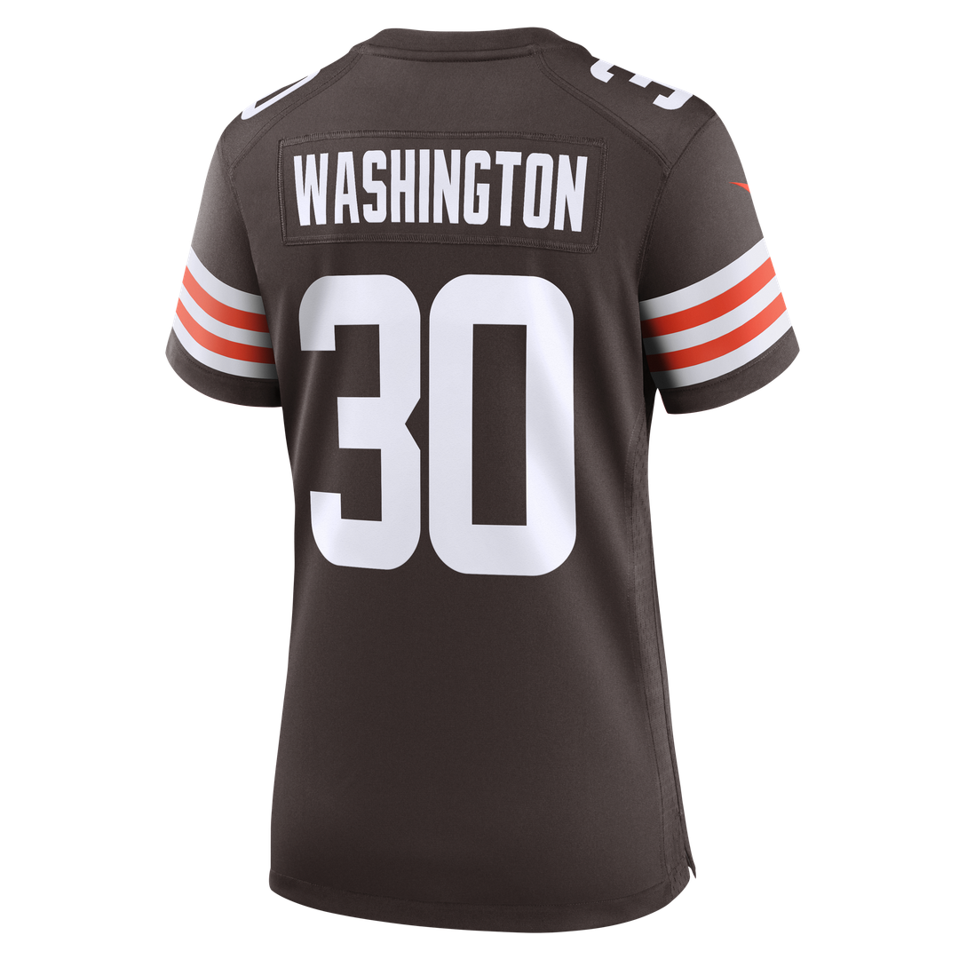 Zion Washington Cleveland Browns Women's Team Game Jersey - Brown