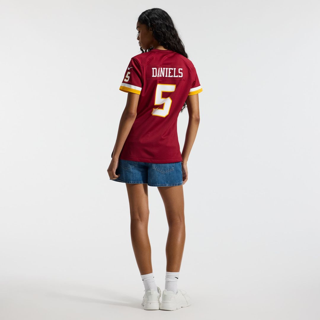 Jayden Daniels Washington Commanders Women's Hail Raiser Alternate Game Jersey - Black