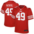 The Faithful San Francisco 49ers Youth Team Game Jersey - Scarlet
