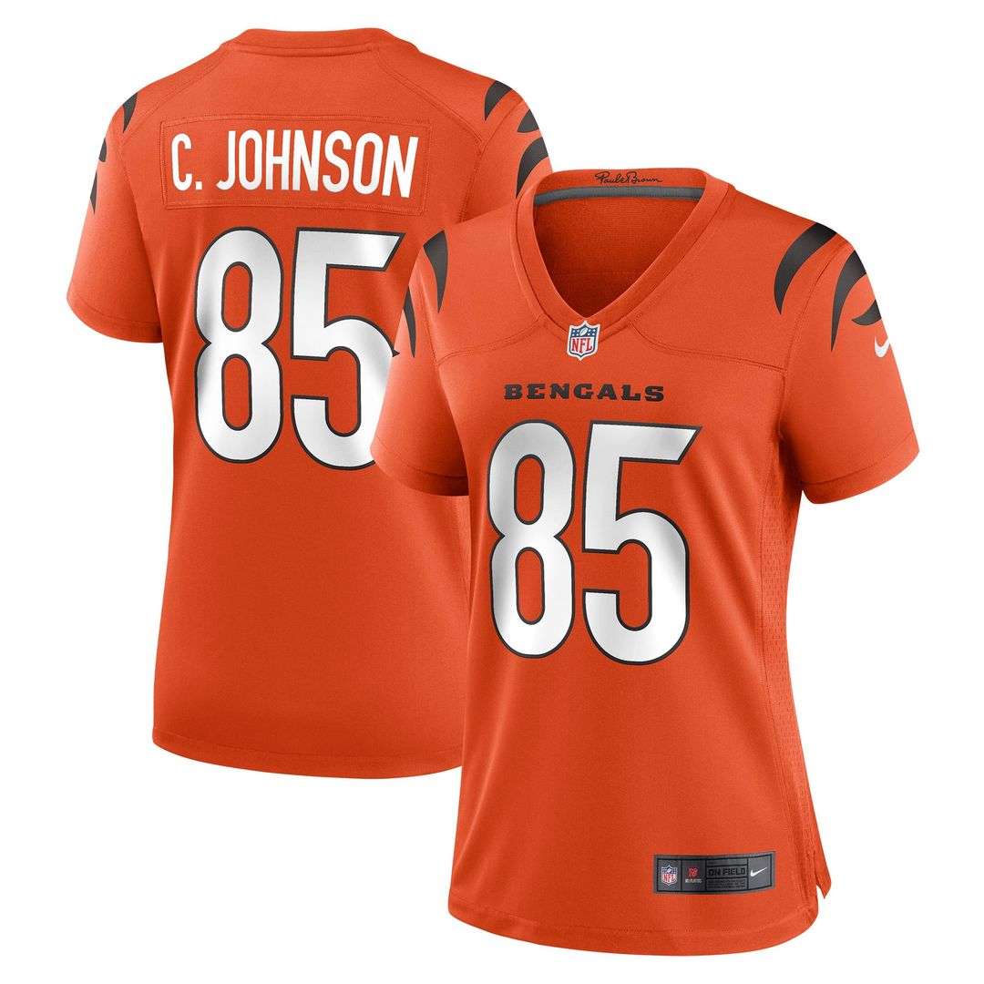 Chad Johnson Cincinnati Bengals Women's Retired Game Jersey - Orange