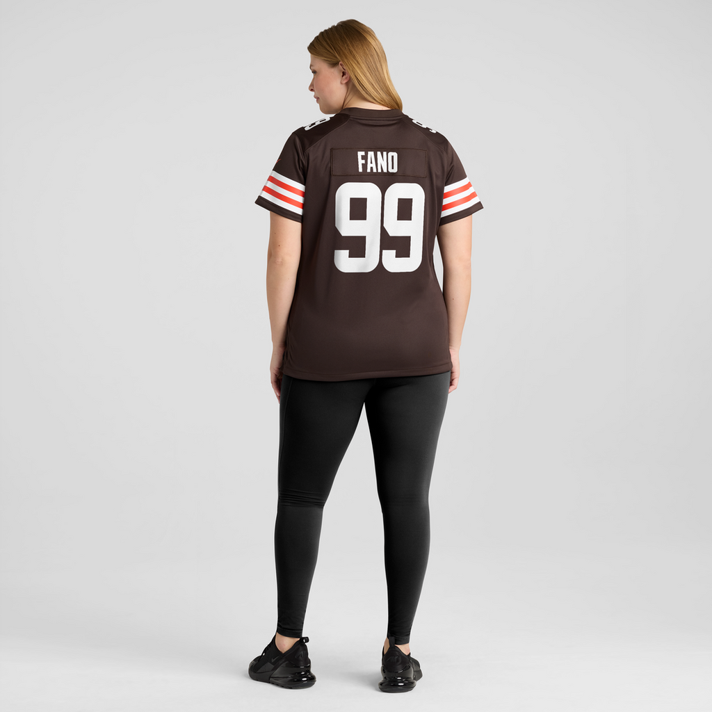 Logan Fano Cleveland Browns Women's Team Game Jersey - Brown
