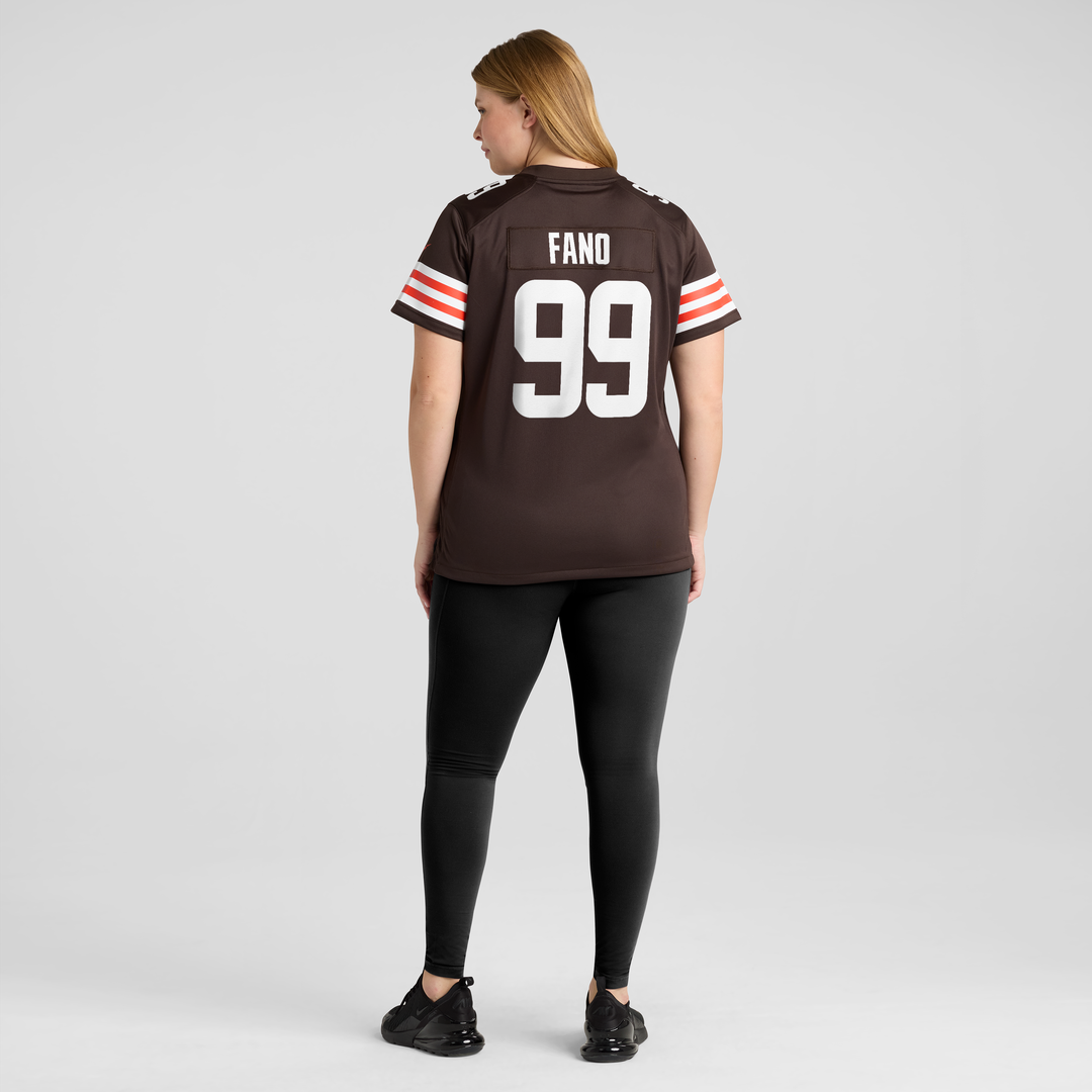 Logan Fano Cleveland Browns Women's Team Game Jersey - Brown