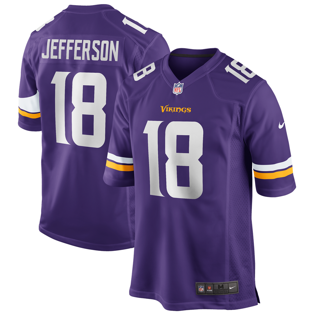 Justin Jefferson Minnesota Vikings Player Game Jersey - Purple
