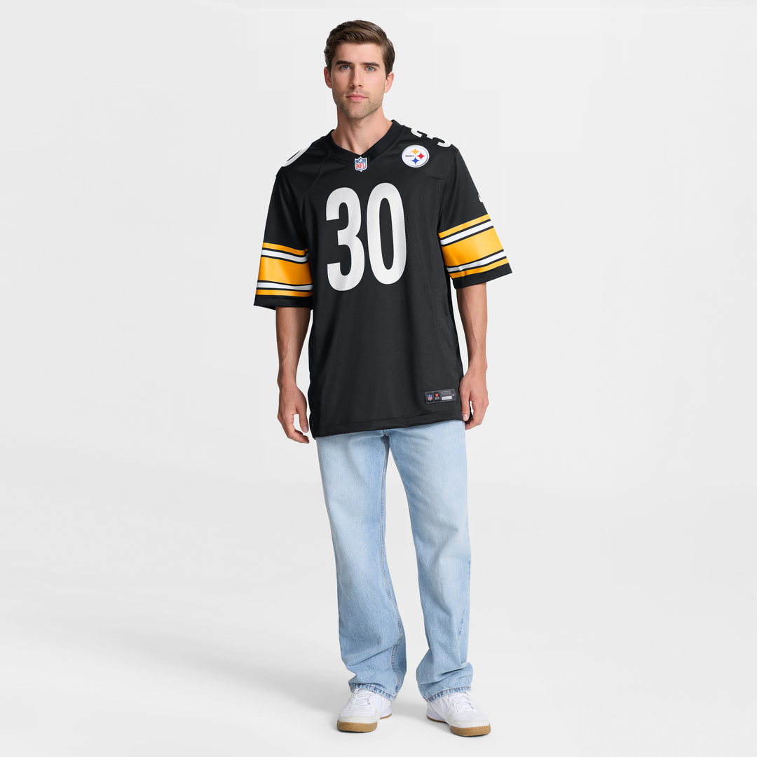 Jaylen Warren Pittsburgh Steelers Game Player Jersey - Black
