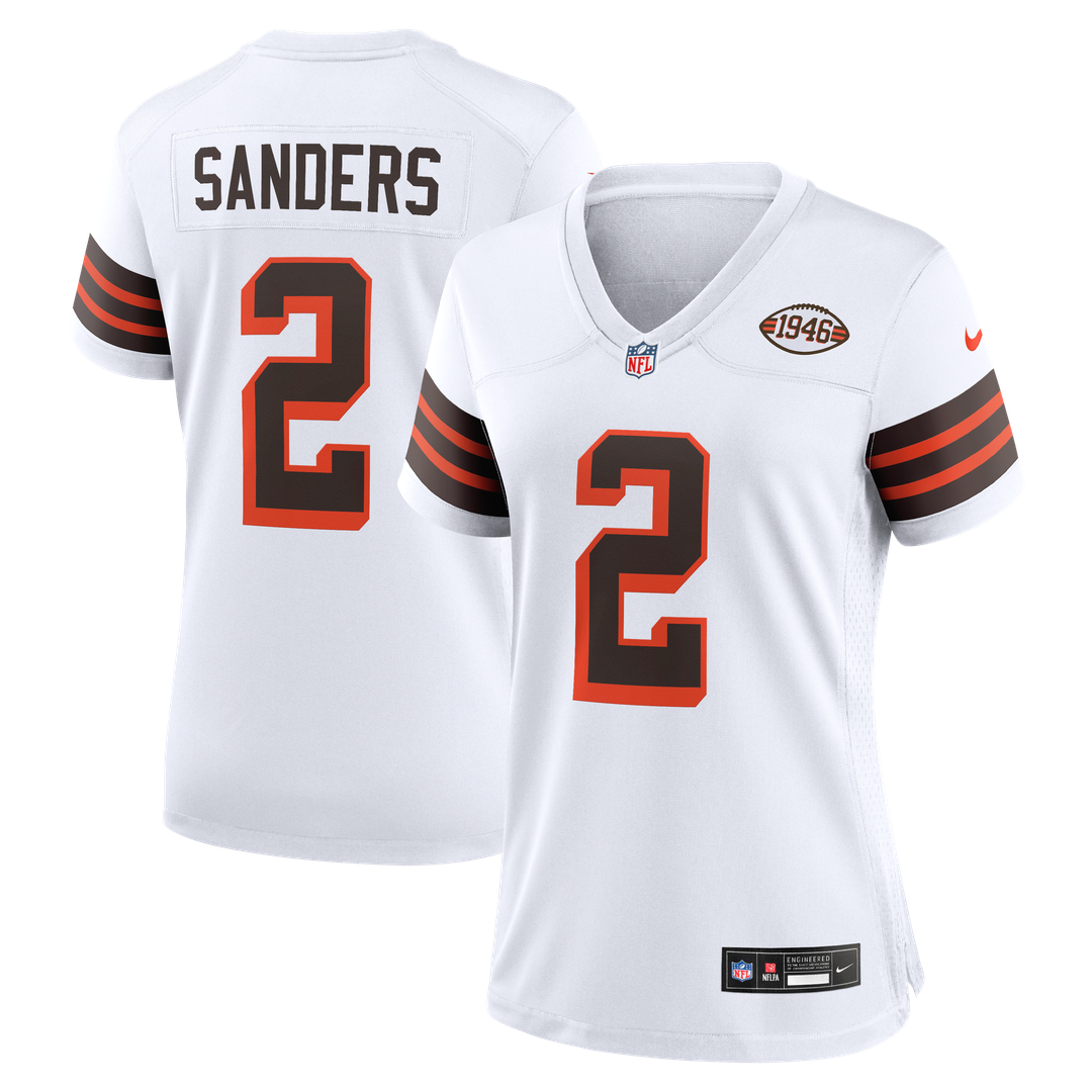 Shedeur Sanders Cleveland Browns Women's Alternate Game Jersey - White