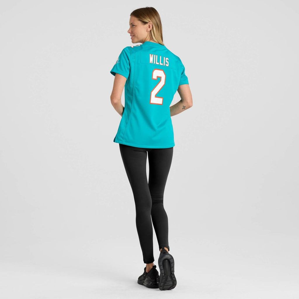 Malik Willis Miami Dolphins Women's Game Jersey - Aqua