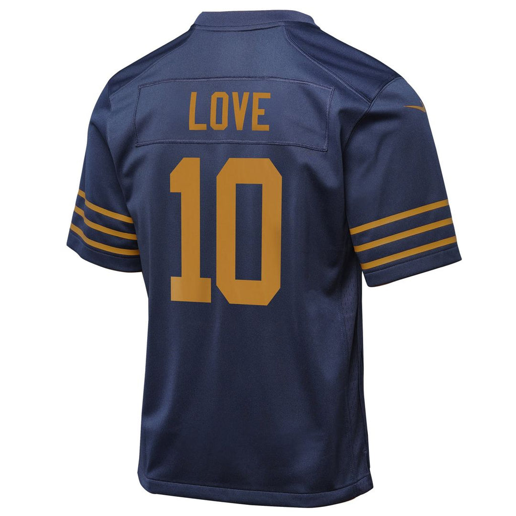 Jordan Love Green Bay Packers Youth Game Jersey - White