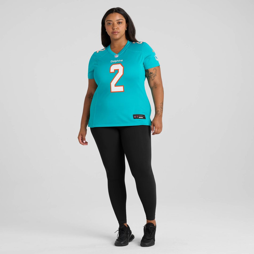 Malik Willis Miami Dolphins Women's Game Jersey - Aqua
