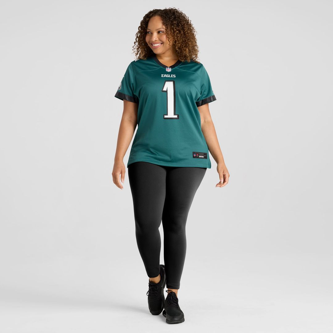 Jalen Hurts Philadelphia Eagles Women's Team Game Jersey - Midnight Green