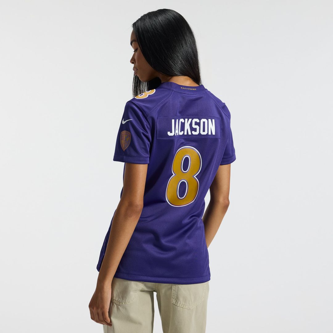 Lamar Jackson Baltimore Ravens Women's Alternate Game Jersey - Purple