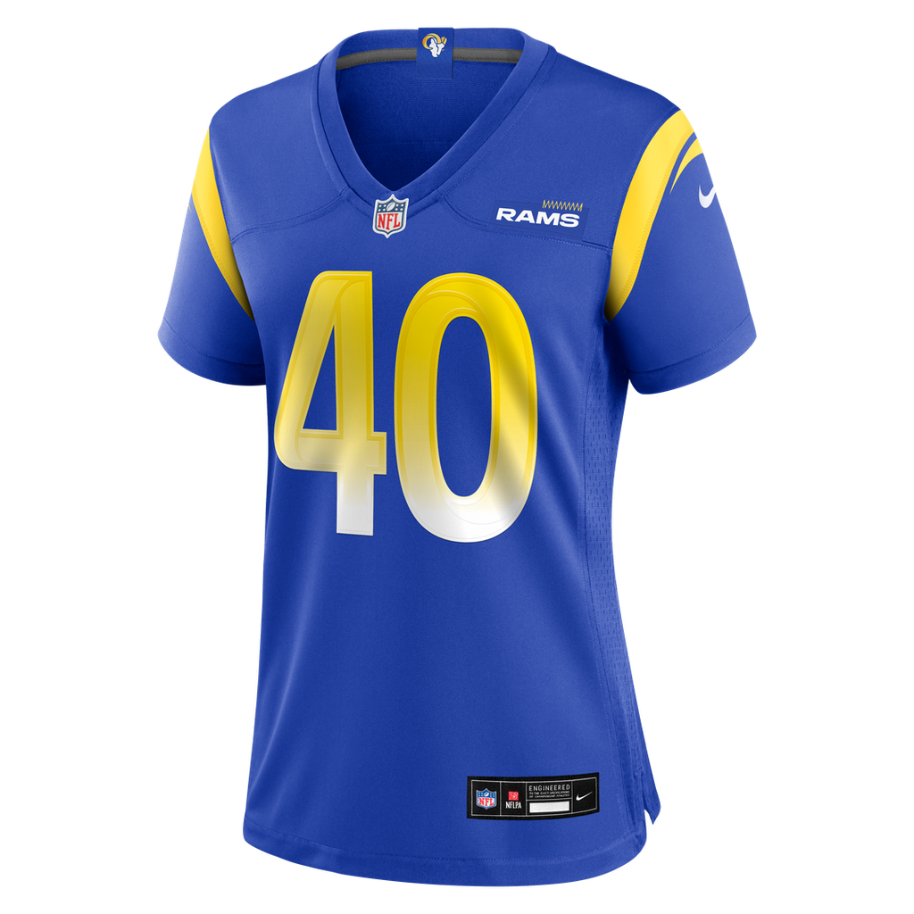 Jesse Luketa Los Angeles Rams Women's Team Game Jersey - Royal